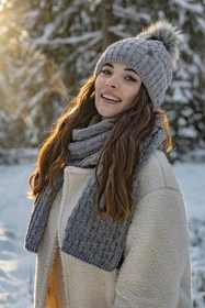 Vivisence 7015S Szalik lub apaszka szalik, jasnoszary