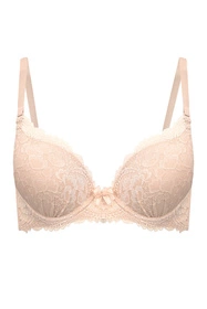 Vivisence 1041 Biustonosz push-up, beż z koronką