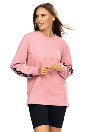 Reviver F5583 Bluza nierozpinana, pudrowy róż