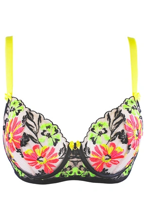 Axami V-11831 Biustonosz miękki, wzór-czarny