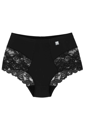 Wol-Bar Diamond 3506 Majtki wysokie figi, czarny