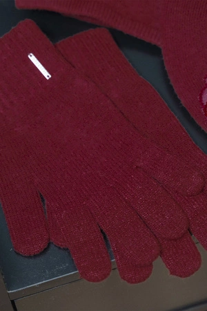 Vivisence 7202 Rękawiczki dzianinowe, bordowy