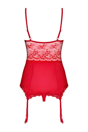 Obsessive Lovica corset Gorset sexy, czerwony