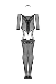 Obsessive G333 bodystocking Body bodystocking, czarny