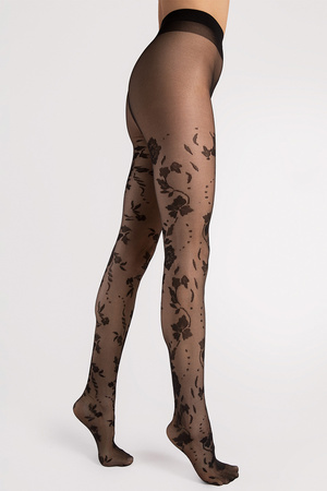 Fiore Flores 20 DEN G6110 Wyr�b po�czoszniczy rajstopy, black