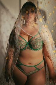 Ava 2161 Moss Maxi Biustonosz miękki, green