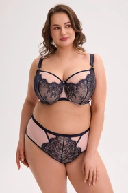 Gaia 1273M Aina Maxi Biustonosz półusztywniany, granatowo-różowy