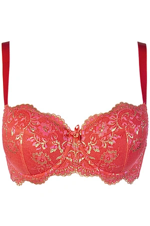 Axami V-12011 Biustonosz push-up, koralowy