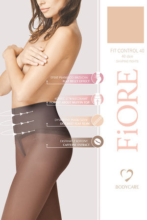 Fiore Fit Control 40 den M5205 Wyr�b po�czoszniczy rajstopy, light natural