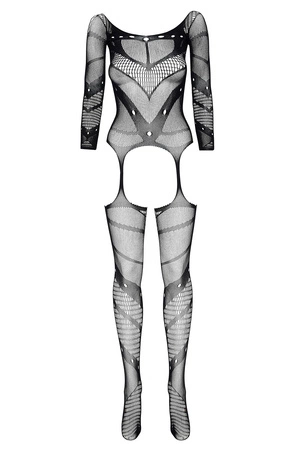 Beauty Night Esmeralda BN6590 Body bodystocking, black