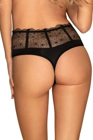 Obsessive Sharlotte panties Majtki figi, czarny