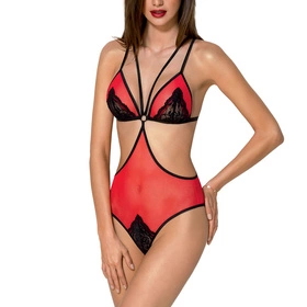 Passion Peonia body Body sexy, red