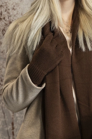 Vivisence 7202 Rękawiczki dzianinowe, brązowy