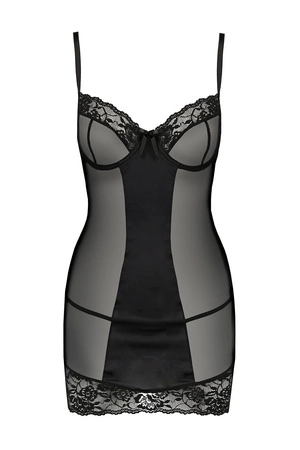 Avanua Melek chemise Nocna komplet koszulka + stringi, black