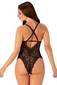 Obsessive Vanessme teddy Body sexy, czarny