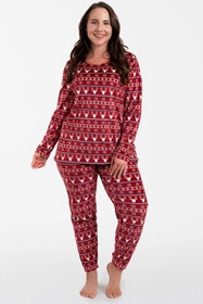 Italian Fashion Islandia dł.r. dł.sp. Dres homewear, bordo