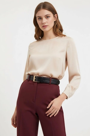 Vivisence P0002 Pasek skórzany, black