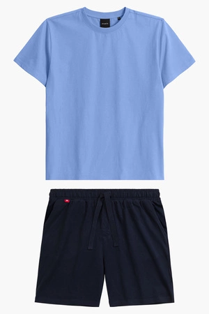 Atlantic NMP-379 Nocna piżama, niebieski/grafit