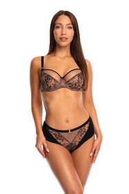 Bella Misteria 38-78 Nocny Kwiat Biustonosz miękki, czarny