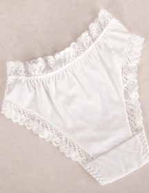 Wol-Bar Abra 3-pak Majtki figi, biały