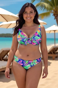 Vivisence 3203 Kostium kąpielowy biustonosz miękki, wielokolorowy