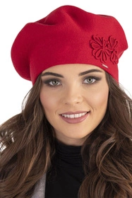 Vivisence 7007 Nakrycie głowy beret, czerwony