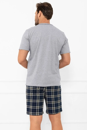 Italian Fashion Andreas kr.r. kr.sp. Nocna piżama, melanż/druk