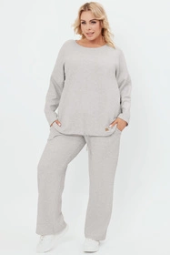 Italian Fashion Avira dł.r. dł.sp. Komplet bluza+spodnie, j.melanż