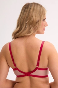 Gaia 1273 Aina Biustonosz półusztywniany, czerwony-mokka