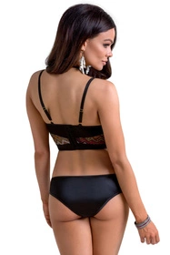 Casmir Lagerta set Nocna komplet biustonosz + figi, black