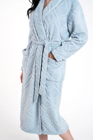 Italian Fashion Morena dł.r. Nocna szlafrok, j.niebieski