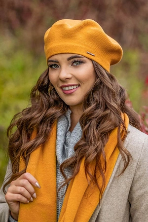 Vivisence 7005 Nakrycie głowy beret, miodowy