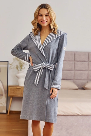 Doctor Nap SWW.7229 Nocna szlafrok, dark grey