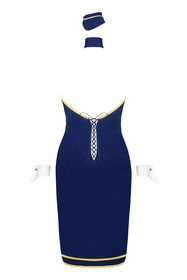 Obsessive Stewardess uniform Nocna sexy kostium, granatowy