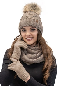 Vivisence 7103 Szalik lub apaszka komin, beżowy