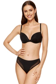 Gorteks Zara/B1 Biustonosz push-up, czarny