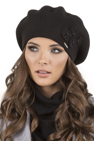 Vivisence 7006 Nakrycie g�owy beret, czarny