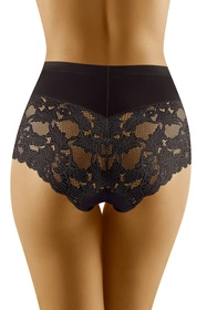 Wol-Bar Diamond 3506 3-pak Majtki wysokie figi, czarny