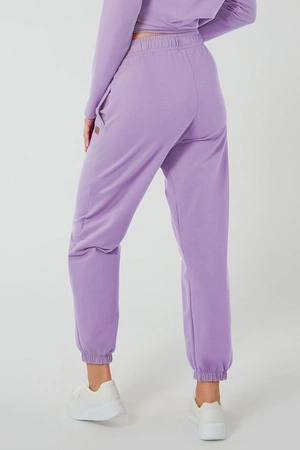 Italian Fashion Madri dł. sp. Spodnie dres, lila