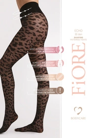 Fiore Echo 30 DEN F5005 Wyrób pończoszniczy rajstopy, black