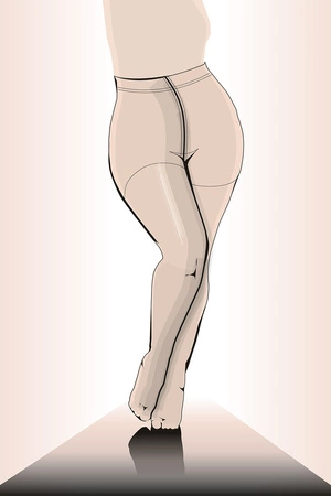 Fiore Plus Size 20 DEN C5120 Wyrób pończoszniczy rajstopy, black