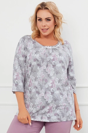 Italian Fashion Ardila r.3/4 sp.3/4 Nocna piżama, druk/wrzos