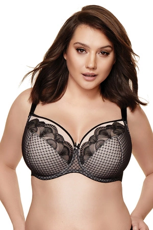 Gorteks Dolce/B3 Biustonosz półusztywniany, czarno-beżowy