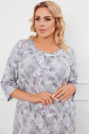 Italian Fashion Ardila r.3/4 Nocna koszula, druk/szary