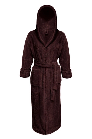 Dkaren 130 z kapturem Nocna szlafrok, czekolada