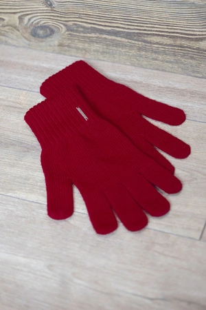 Vivisence 7204 Rękawiczki dzianinowe, czerwony