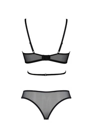 Avanua Carina set Nocna komplet biustonosz + stringi, black