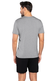 Italian Fashion Dallas kr.r. kr.sp. Nocna piżama, melanż-czarny