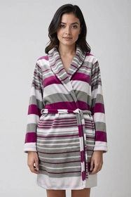 Vivisence 5030 Nocna szlafrok, bordowy