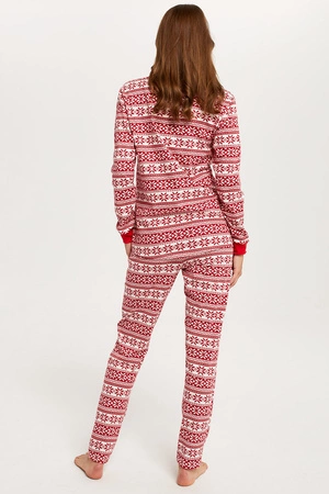 Italian Fashion Alaska dł.r. dł.sp. Nocna piżama, druk/czerwony